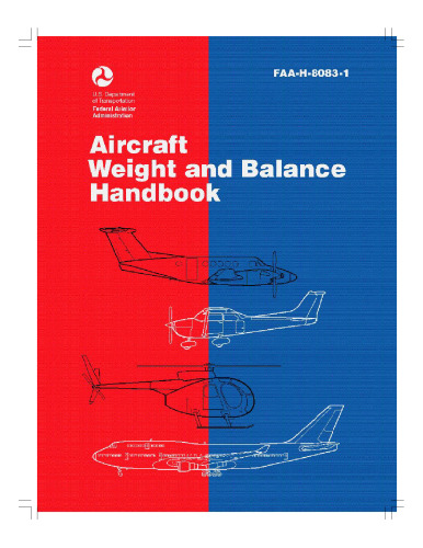 Aircraft Weight and Balance Handbook, 1999