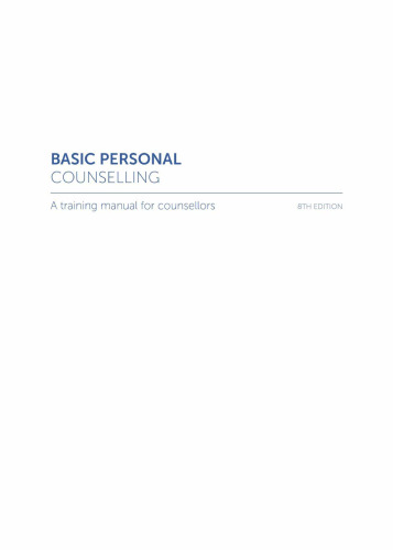 Basic Personal Counselling: A Training Manual for Counsellors