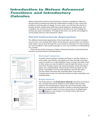Nelson Advanced Functions & Introductory Calculus