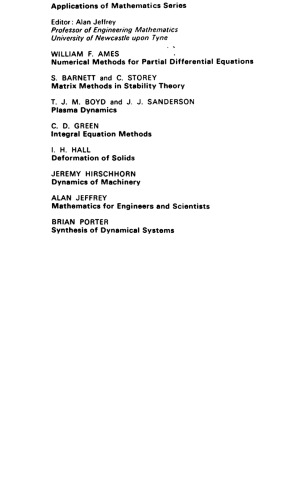Matrix Methods in Stability Theory