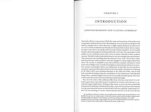 The Oxford Handbook of New Audiovisual Aesthetics