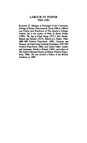 Labour in Power, 1945-1951