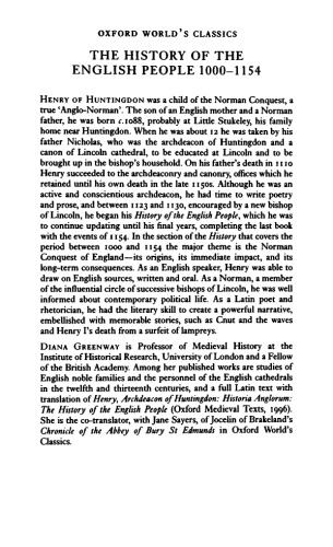 The History Of The English People, 1000 - 1154