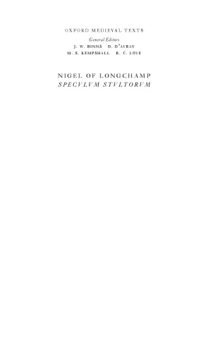 Nigel of Longchamp, Speculum Stultorum