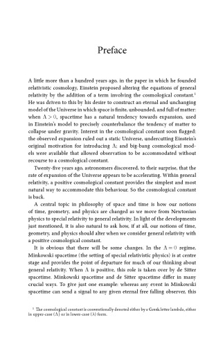 Accelerating Expansion: Philosophy and Physics with a Positive Cosmological Constant