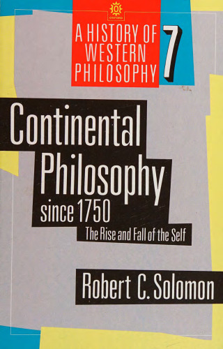 Continental philosophy since 1750, the rise and fall of the self