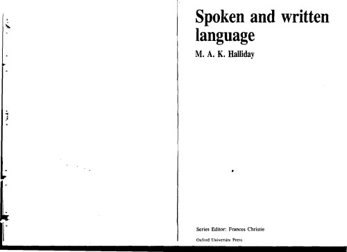 Spoken and Written Language