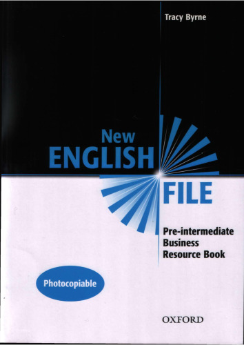 New English File: Business Resource Book Pre-intermediate level