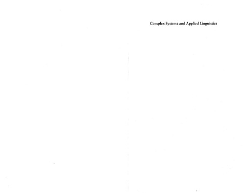 Complex systems and applied linguistics