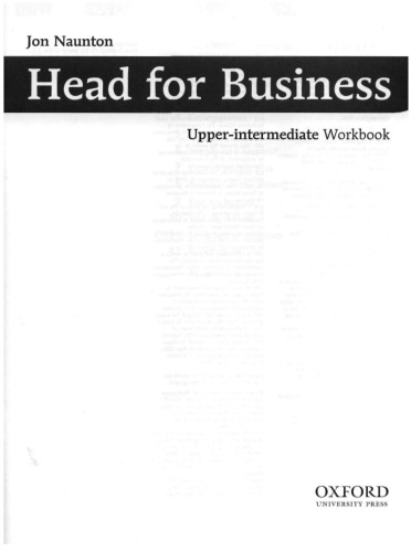 Head for Business: Upper-intermediate Workbook