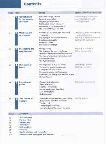 English for the Energy Industry