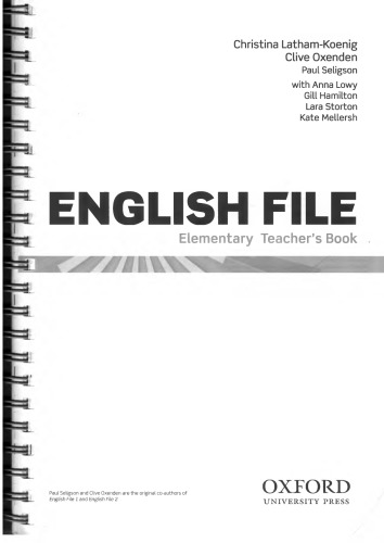 English File Elementary. Teacher's Book