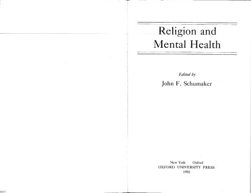 Religion and Mental Health