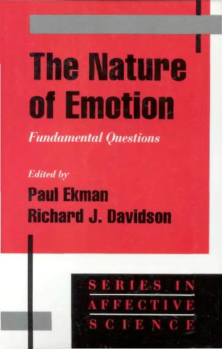 The Nature of Emotion: Fundamental Questions