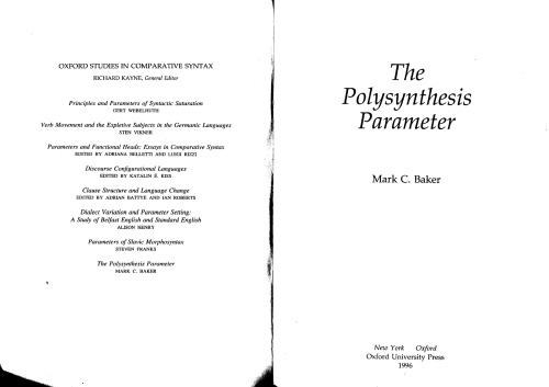 The Polysynthesis Parameter