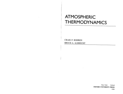 Atmospheric Thermodynamics