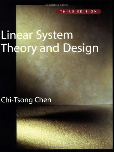 Linear System Theory and Design