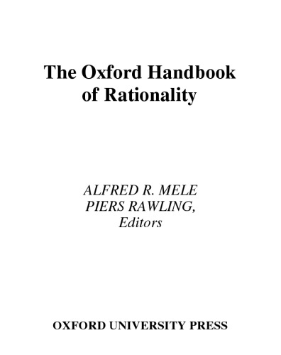 The Oxford Handbook of Rationality