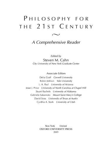 Philosophy for the 21st Century: A Comprehensive Reader