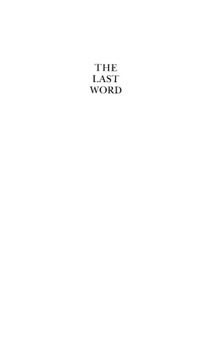 The Last Word (Philosophical Essays)