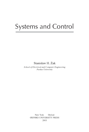 Systems and Control (Engineering & Technology)