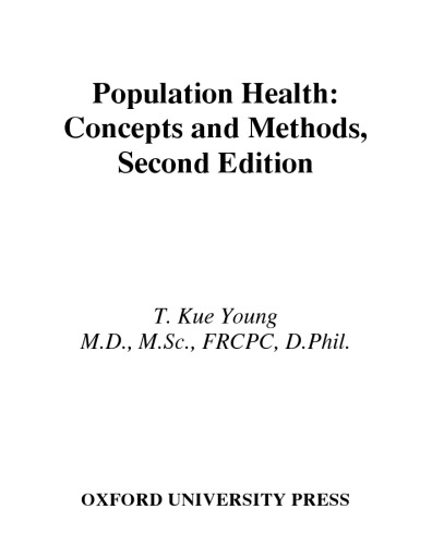 Population health: concepts and methods