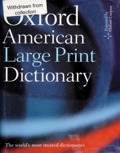 The Oxford American Large Print Dictionary