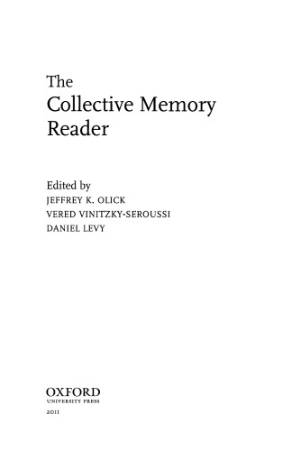 The Collective Memory Reader