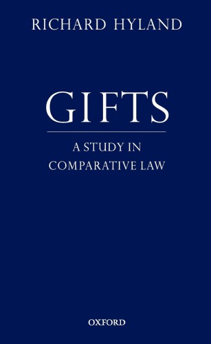 Gifts: A Study in Comparative Law