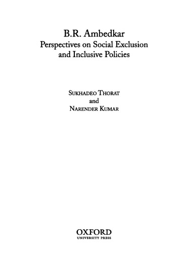 Ambedkar on Social Exclusion and Inclusion