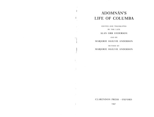 Adomnán's Life of Columba