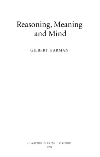 Reasoning, Meaning, and Mind
