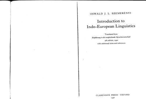 Introduction to Indo-European Linguistics [Complete]