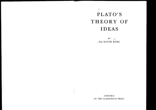 Plato's Theory of Ideas