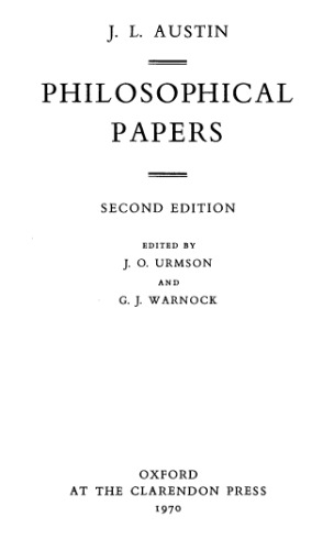 Philosophical Papers