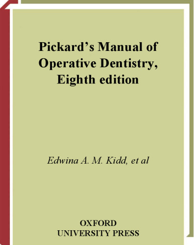 Pickard's Manual of Operative Dentistry