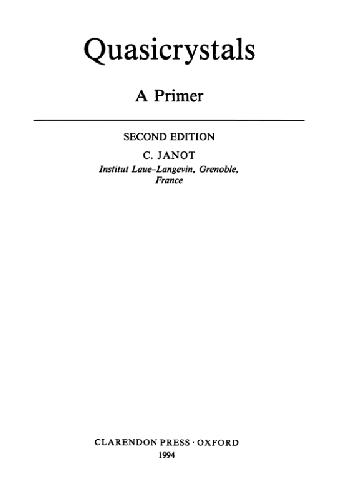 Quasicrystals: A Primer