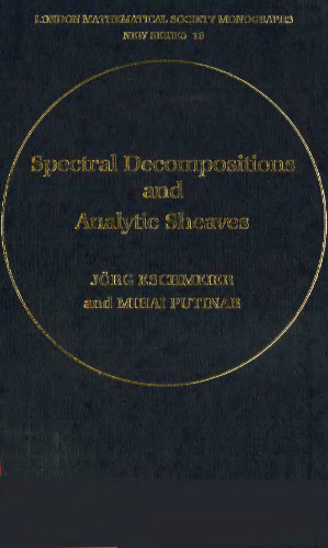 Spectral Decompositions and Analytic Sheaves