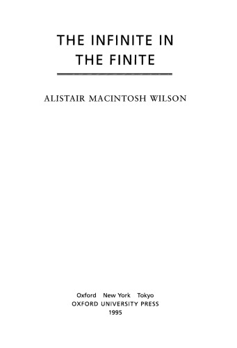 The infinite in the finite