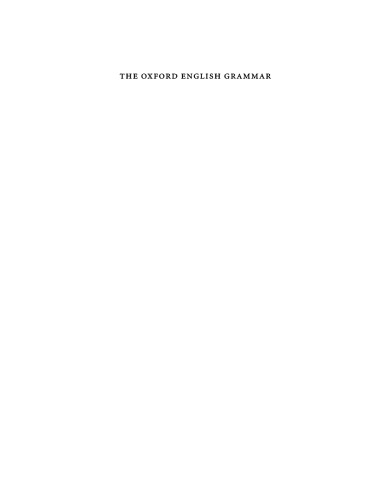 The Oxford English Grammar