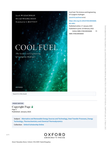 Cool Fuel: The Science and Engineering of Cryogenic Hydrogen
