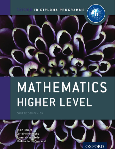 IB Diploma Program Mathematics Course Companion Higher Level