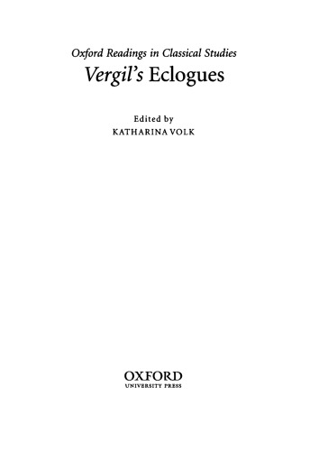 Vergil's Eclogues