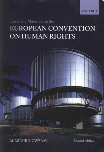 Cases and Materials on The European Convention on Human Rights