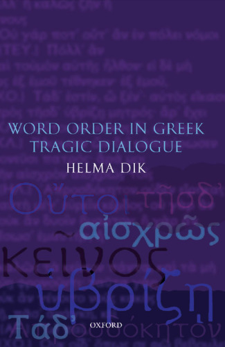 Word Order in Greek Tragic Dialogue