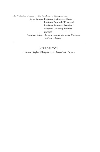 Human Rights Obligations of Non-State Actors