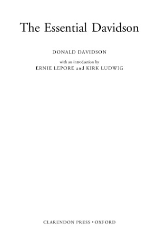 The Essential Davidson