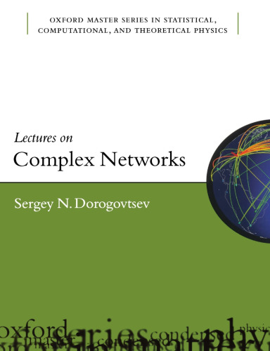 Lectures on Complex Networks (Oxford Master Series in Physics)