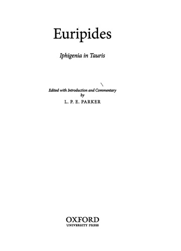Euripides: Iphigenia in Tauris