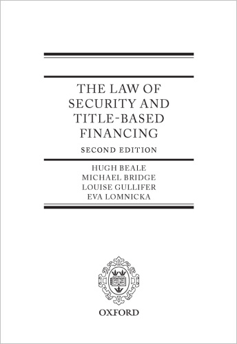 The Law of Security and Title-Based Financing